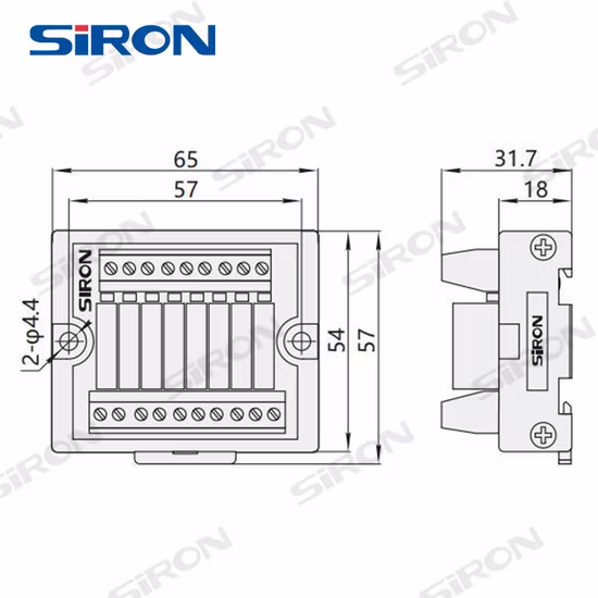Siron Y410-T 24 В Модуль релейного управления для монтажа на DIN-рейку 8-битный релейный модуль SPS
